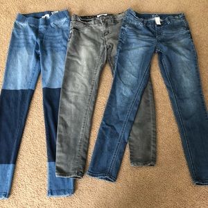 Set of Three Pairs of Girls size 12 Jeans in EUC
